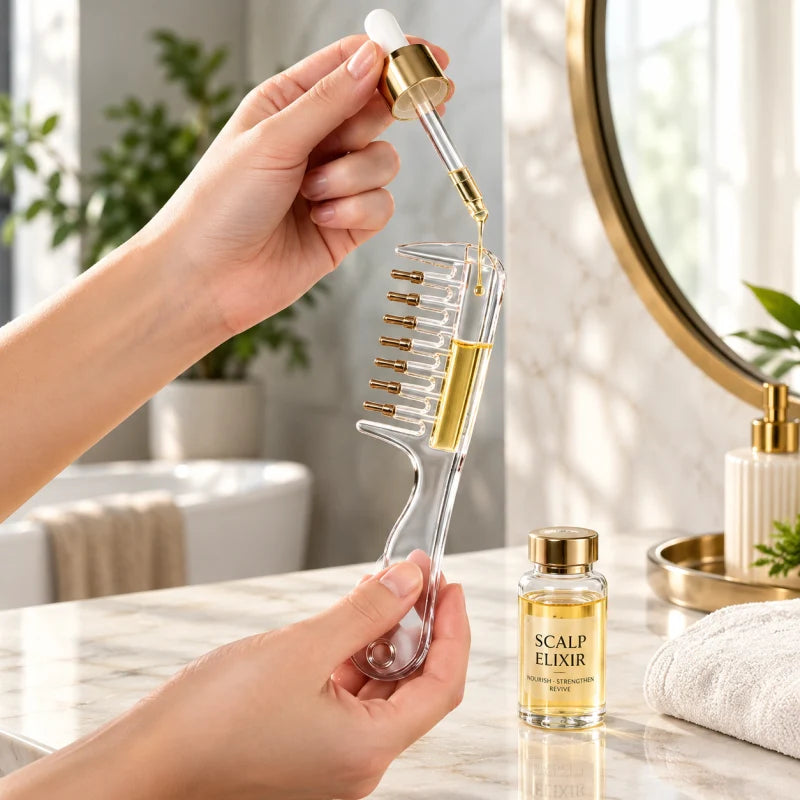 Crystal Scalp Liquid Comb | Mess-Free Scalp Oil Applicator