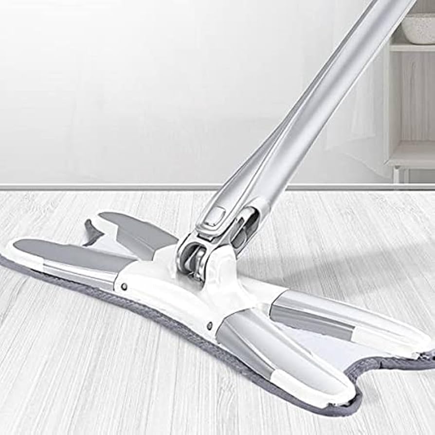 X Shape Hands-Free Squeeze Microfiber Floor Mop