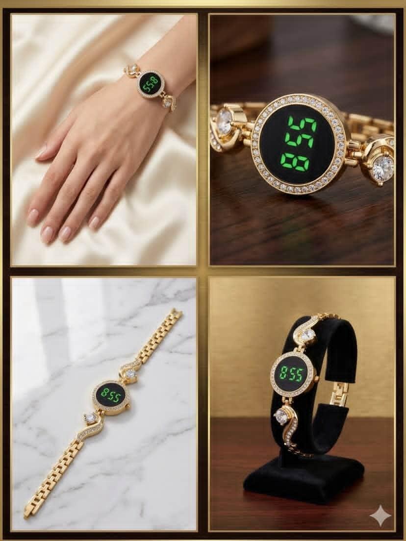Touch Screen LED Fancy Jewelry Watch for Women