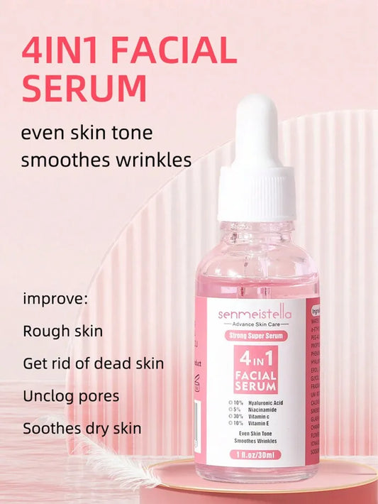 Sadoer 4 in 1 Facial Serum 30ml Hyaluronic Acid Niacinamide Vitamin C & Vitamin E