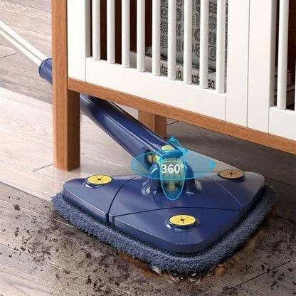 360° Rotatable Triangle Mop Extendable Floor Wall Cleaning Mop with Adjustable Handle