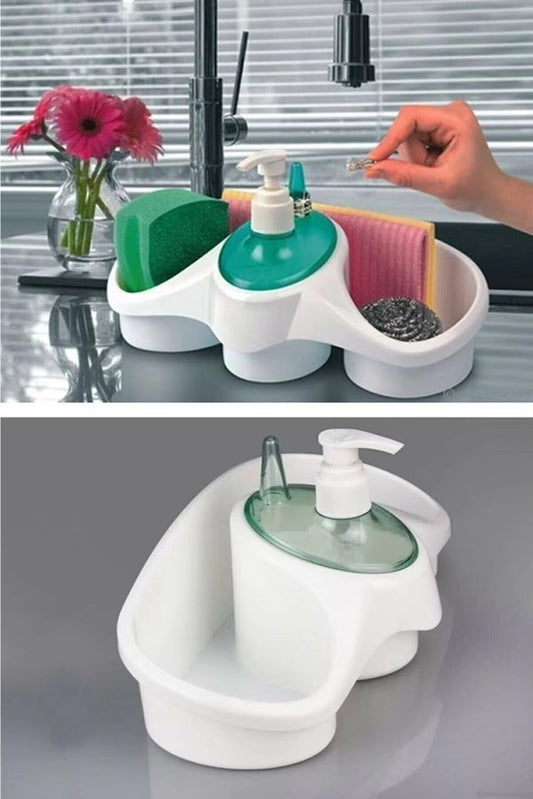 3 in 1 Soap Dispenser & Sponge Holder