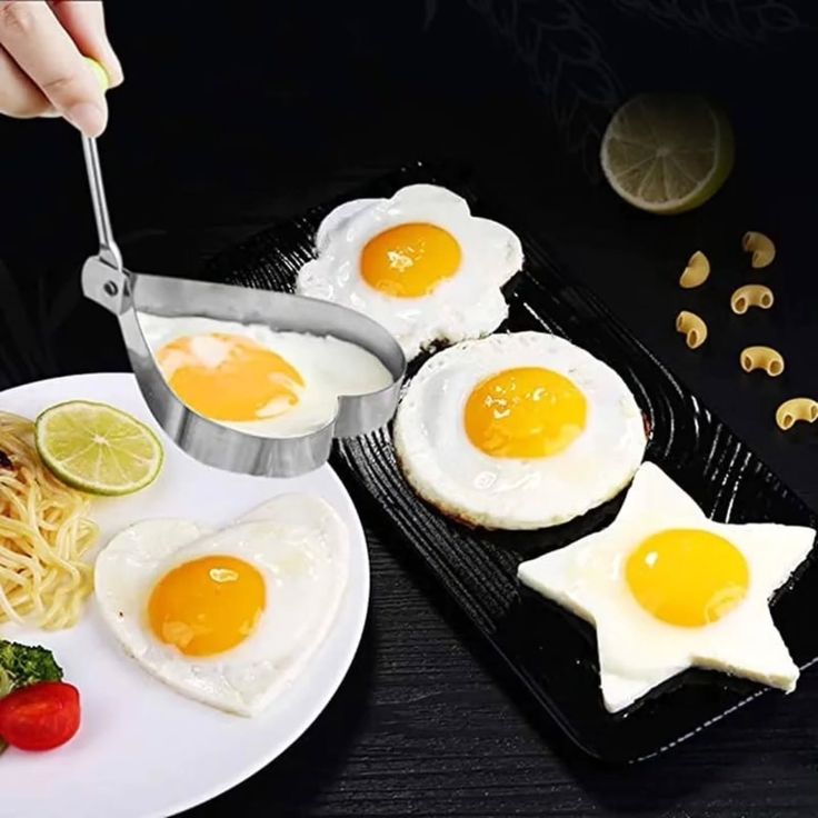 4PCS Stainless Steel Egg Ring Mold Set