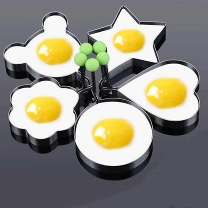 4PCS Stainless Steel Egg Ring Mold Set