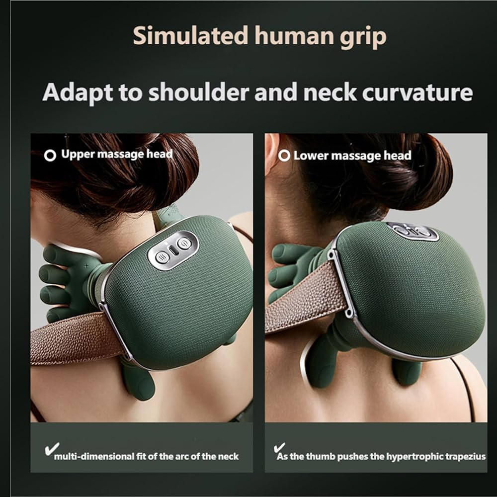 Neck and Back Massager with Heat Function Deep Tissue Relaxation Massage Pillow
