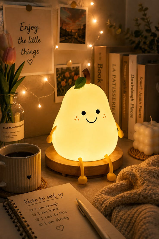 Guava Silicone Night Light Pear Bedside Lamp