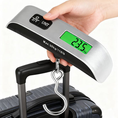 Portable Digital Luggage Scale LCD Display 50kg Electronic Hanging Travel Weight Scale