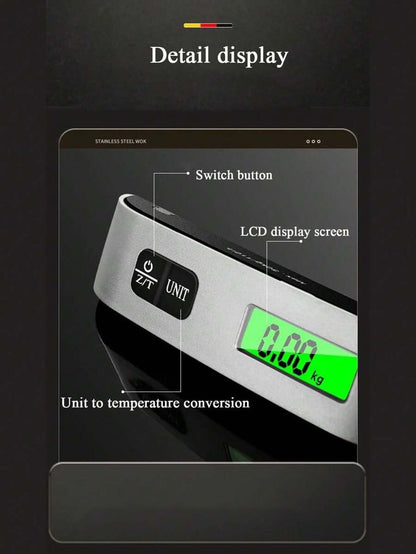 Portable Digital Luggage Scale LCD Display 50kg Electronic Hanging Travel Weight Scale