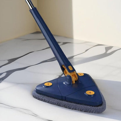 360° Rotatable Triangle Mop Extendable Floor Wall Cleaning Mop with Adjustable Handle