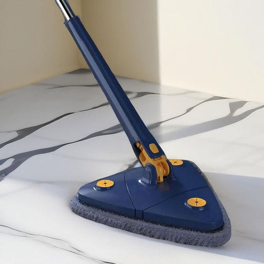 360° Rotatable Triangle Mop Extendable Floor Wall Cleaning Mop with Adjustable Handle