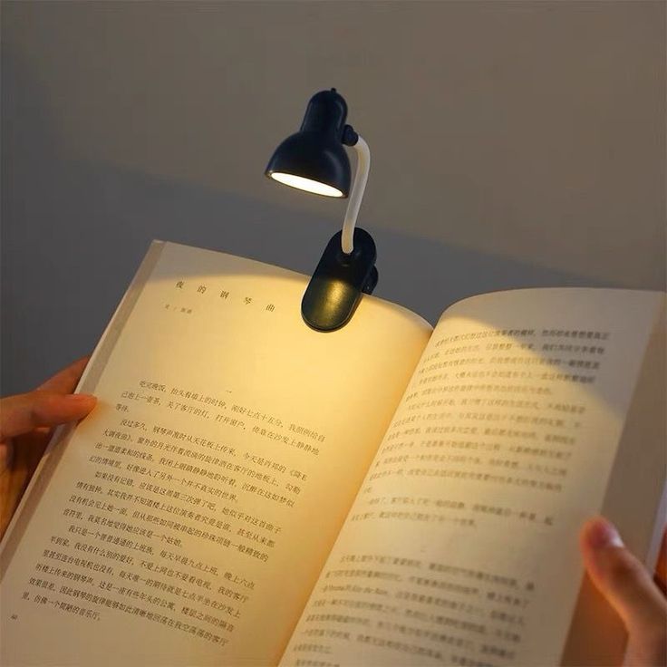 Mini Fancy Book Clip Lamp Portable Reading Light for Study