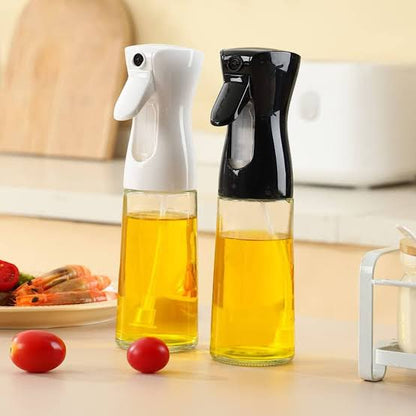 Edible Oil Spray Bottle 200ml Refillable Cooking Oil Sprayer for Kitchen & BBQ