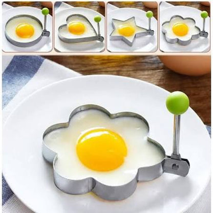 4PCS Stainless Steel Egg Ring Mold Set
