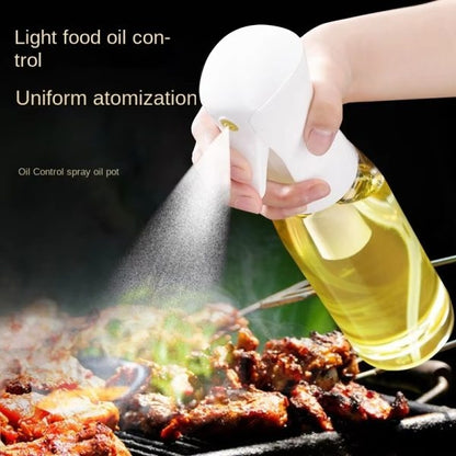 Edible Oil Spray Bottle 200ml Refillable Cooking Oil Sprayer for Kitchen & BBQ