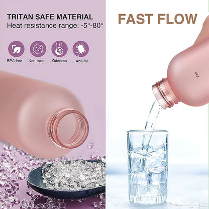 1000ML Sports Water Bottle with Time Marker Large Capacity