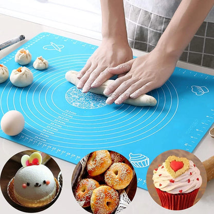Silicone Kitchen Roti Mat Non Stick Dough Rolling & Kneading Baking Mat