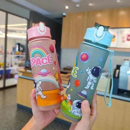 Astronaut Silicone Sipper Water Bottle