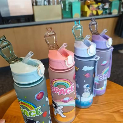 Astronaut Silicone Sipper Water Bottle