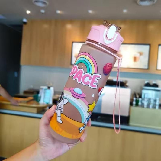 Astronaut Silicone Sipper Water Bottle