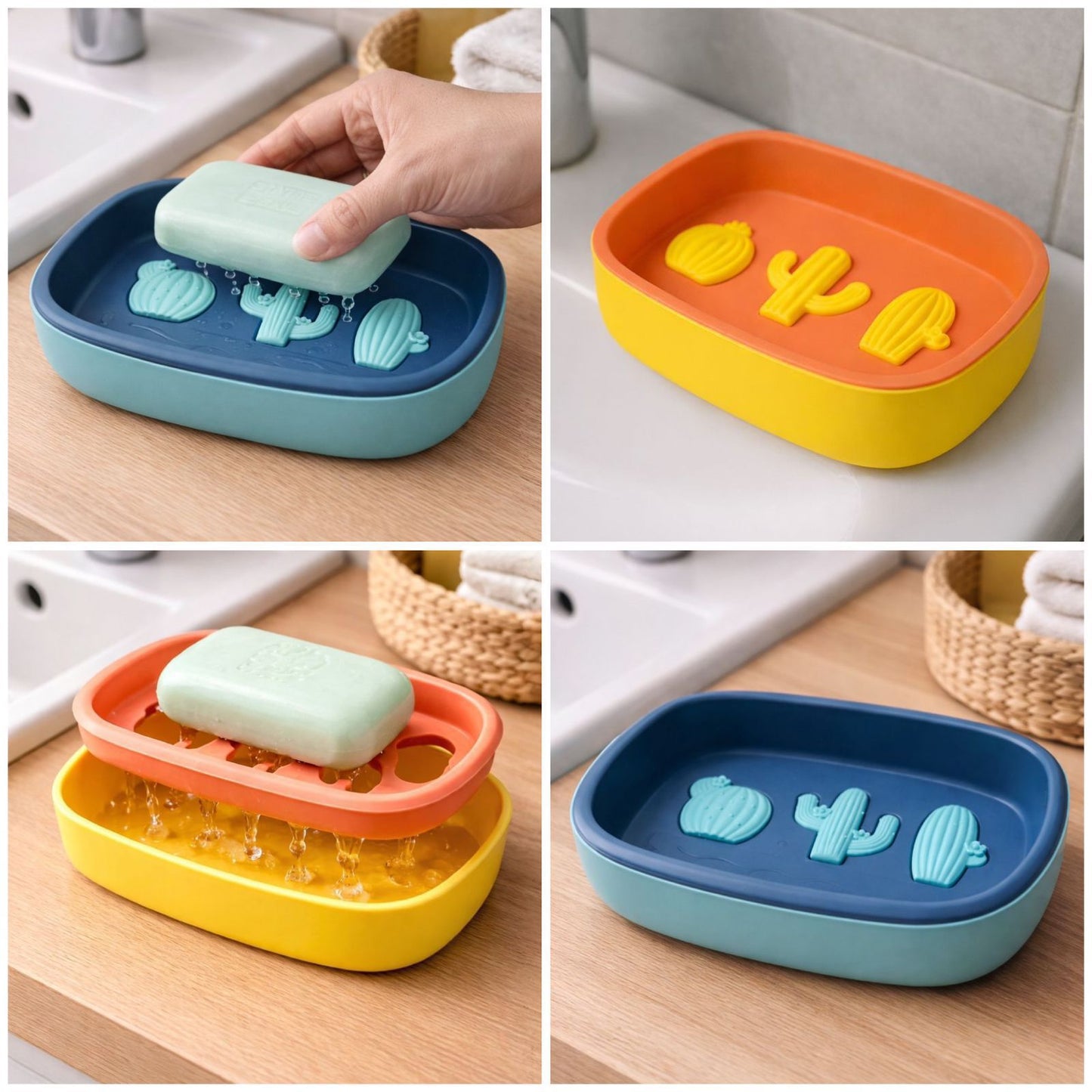 Double Layer Sink Soap Tray