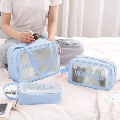 Set of 3 Waterproof Wash Bags