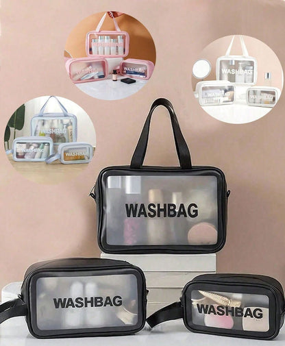 Set of 3 Waterproof Wash Bags