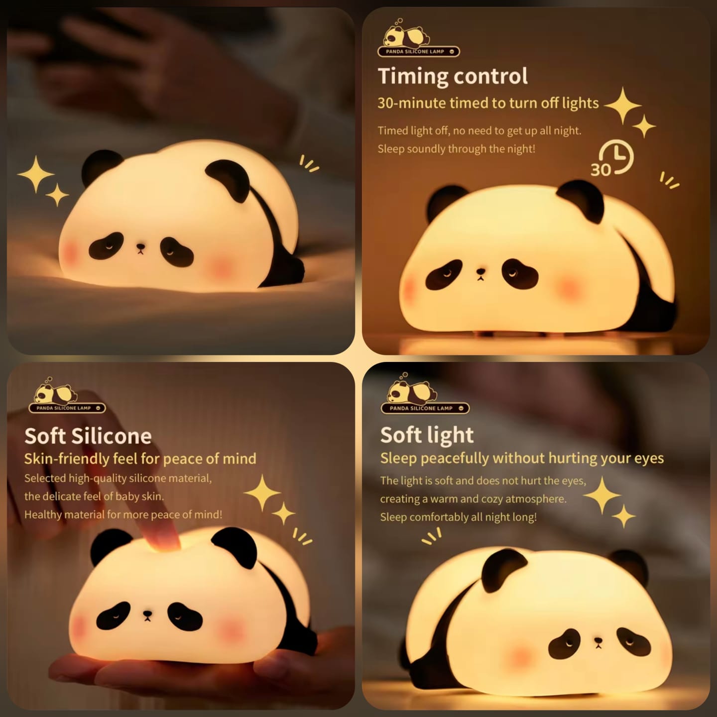 Silicon Panda Night Lamp