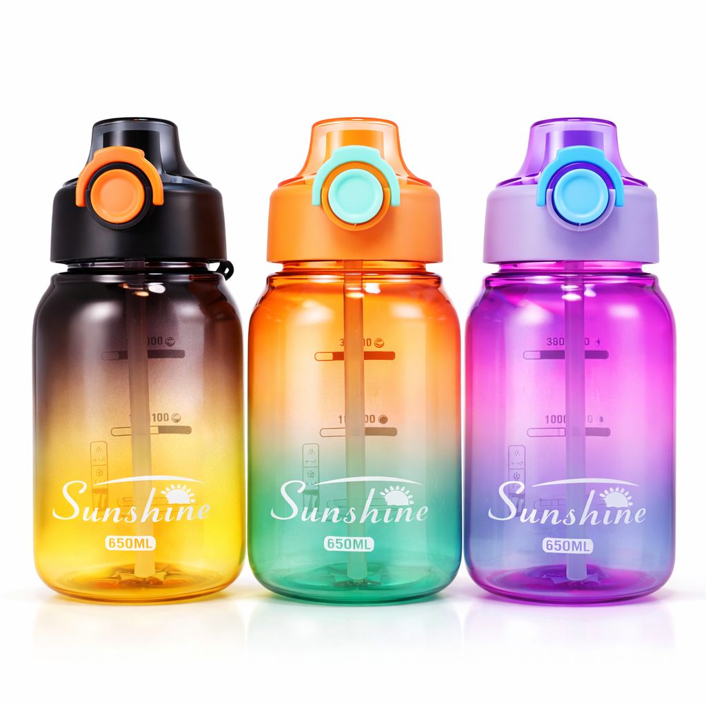 650ml Transparent Sunshine Water Bottle
