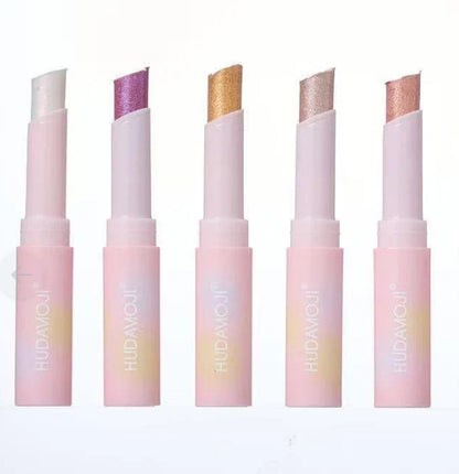 Hudamoji 2-in-1 Jelly highlighter & Eyeshadow Stick Set Of 6