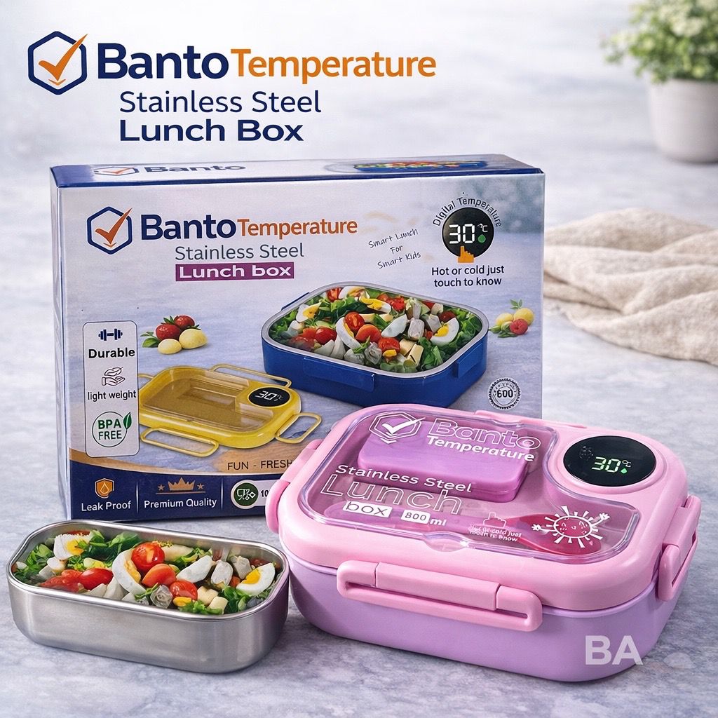 800ml Temperature Sensor Stainless Steel Lunch Box