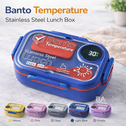 800ml Temperature Sensor Stainless Steel Lunch Box