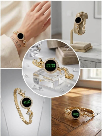 Touch Screen LED Fancy Jewelry Watch for Women
