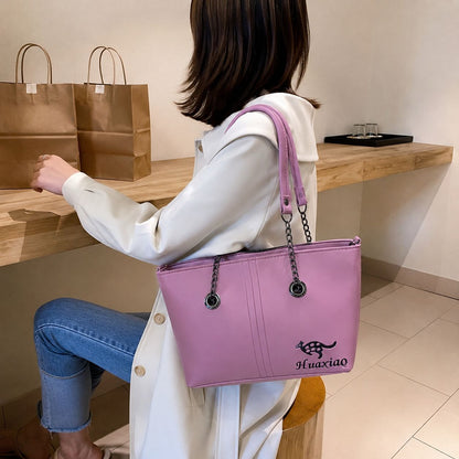 Luxury Soft Leather Tote Bag for Women Stylish Large Capacity Shoulder Handbag