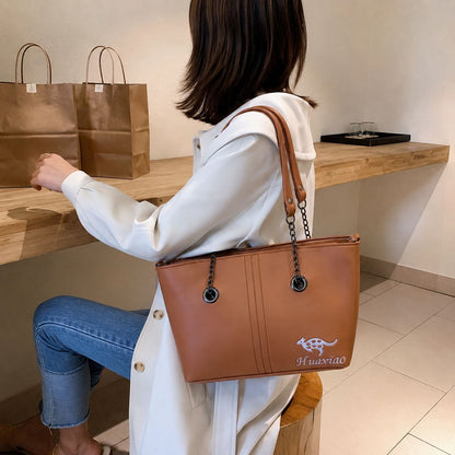 Luxury Soft Leather Tote Bag for Women Stylish Large Capacity Shoulder Handbag