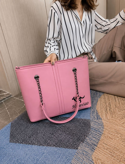 Luxury Soft Leather Tote Bag for Women Stylish Large Capacity Shoulder Handbag