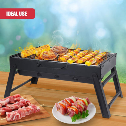 Portable Folding Charcoal BBQ Grill Outdoor Barbecue Grill for Camping & Picnic