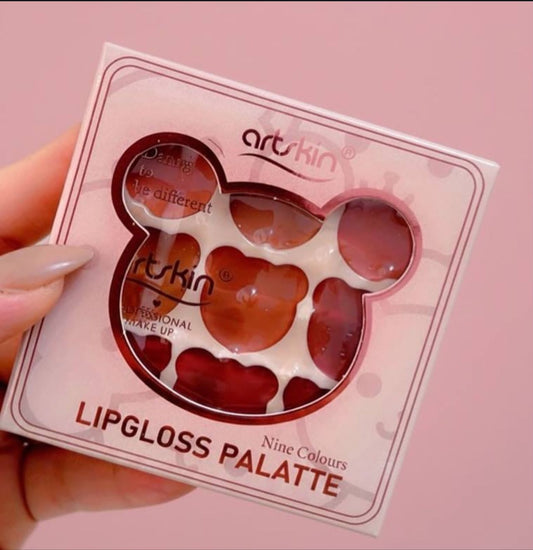 Artskin 9 Colors Mini Lip Gloss Palette Hydrating Lip Gloss