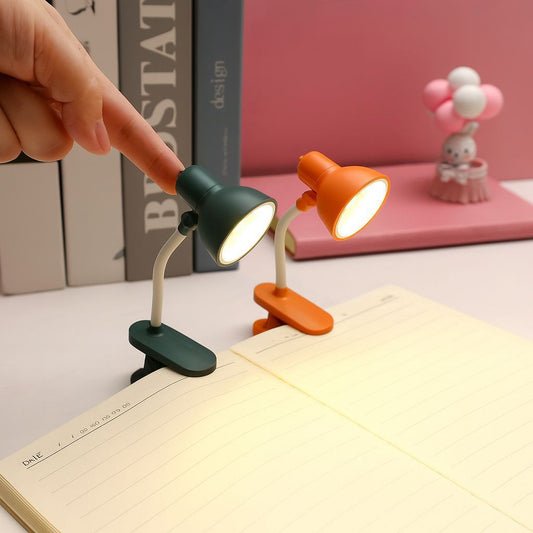 Mini Fancy Book Clip Lamp Portable Reading Light for Study