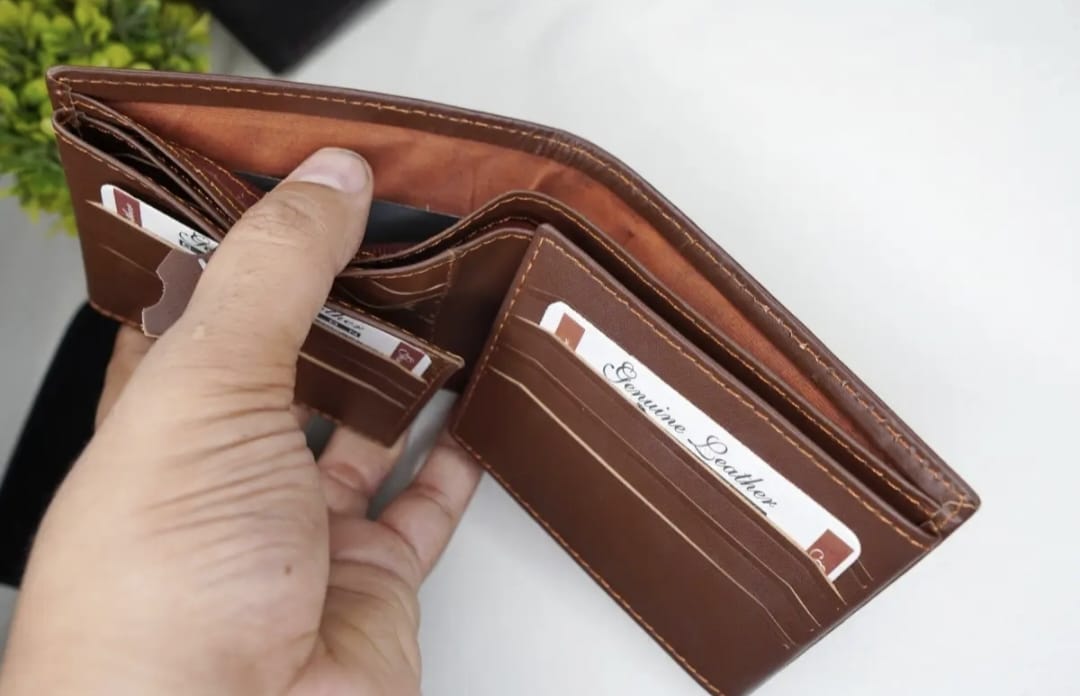 Genuine Cow Leather Wallet with Card Holder 22 Pockets