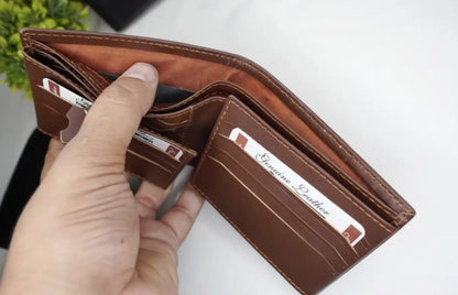 Genuine Cow Leather Wallet with Card Holder 22 Pockets