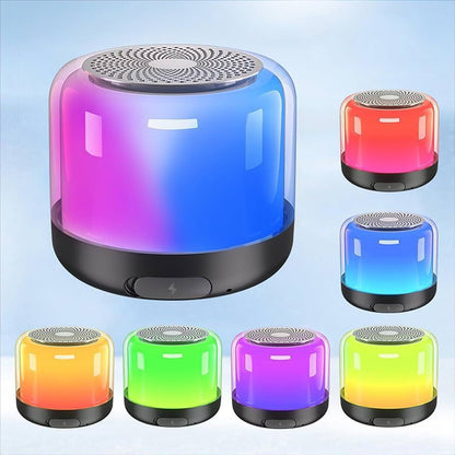 Rechargeable Mini RGB Wireless Speaker Acrylic Bluetooth Speaker with USB Support