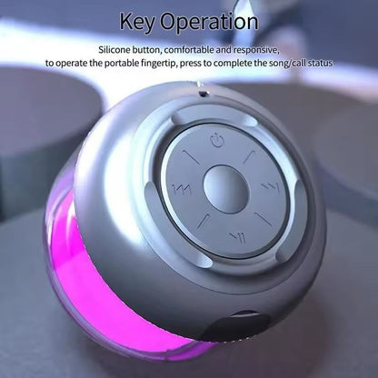 Rechargeable Mini RGB Wireless Speaker Acrylic Bluetooth Speaker with USB Support