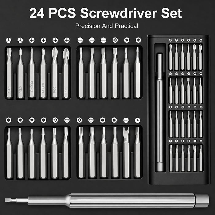 24 in 1 Magnetic Precision Screwdriver Set