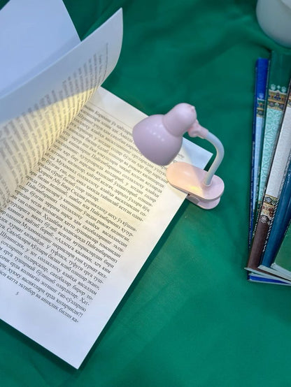 Mini Fancy Book Clip Lamp Portable Reading Light for Study