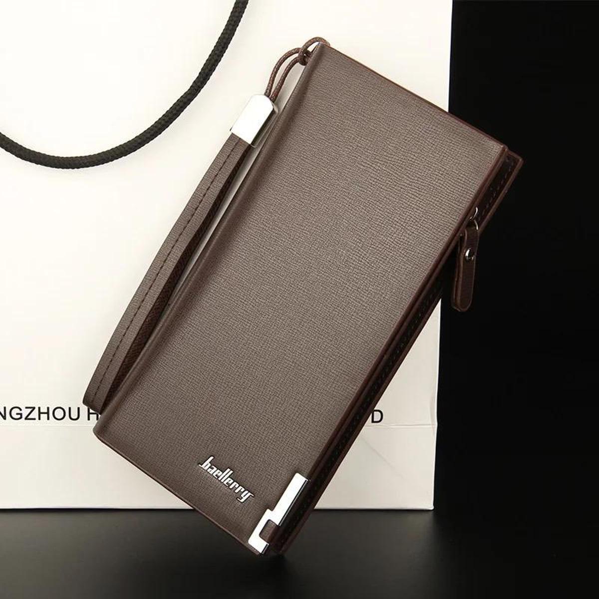 Baellerry Long Wallet with Mobile Holder Premium Zipper Wallet for Men & Women