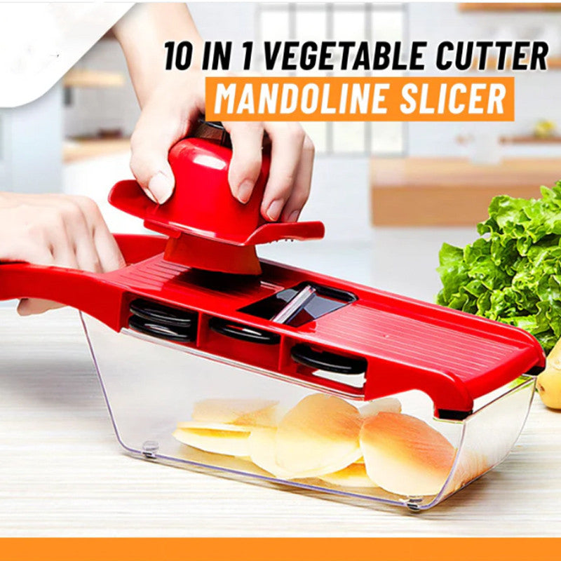 10 in 1 Vegetable Cutter Mandoline Slicer Multifunction Kitchen Food Chopper