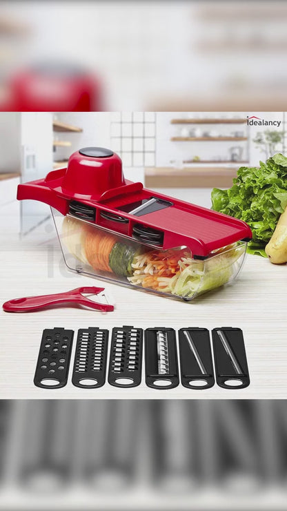 10 in 1 Vegetable Cutter Mandoline Slicer Multifunction Kitchen Food Chopper