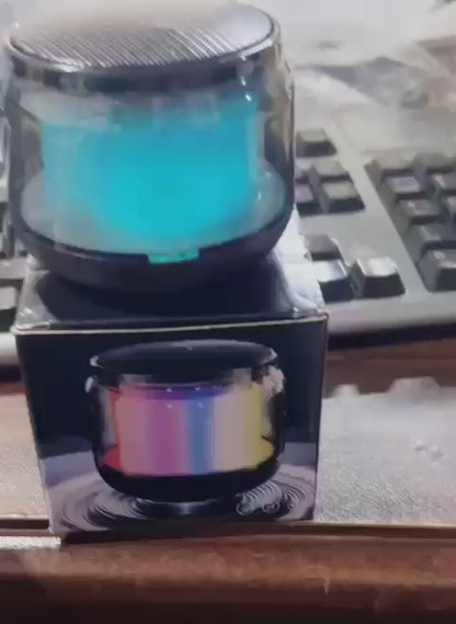 Rechargeable Mini RGB Wireless Speaker Acrylic Bluetooth Speaker with USB Support