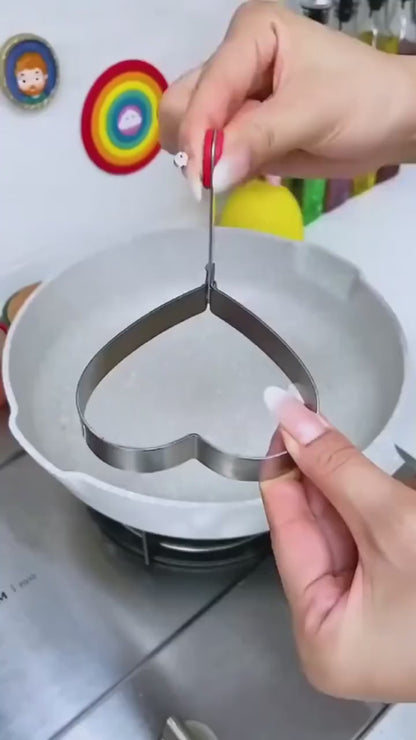 4PCS Stainless Steel Egg Ring Mold Set