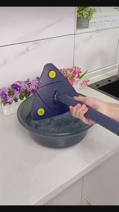 360° Rotatable Triangle Mop Extendable Floor Wall Cleaning Mop with Adjustable Handle